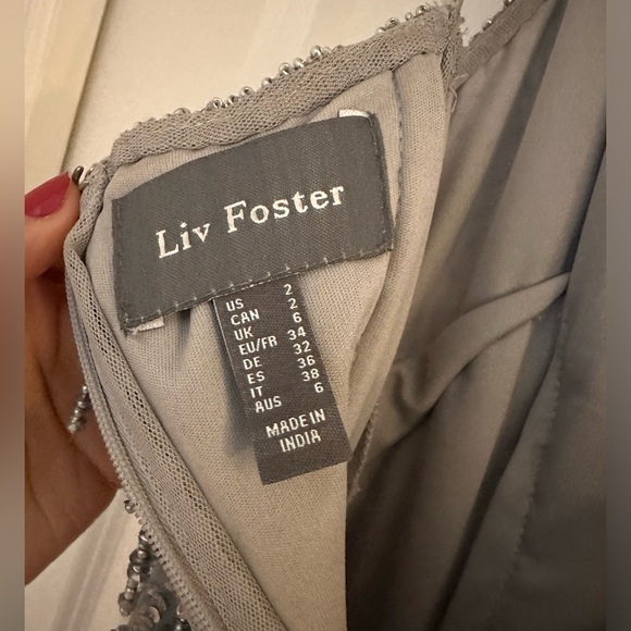 Gorgeous Liv Foster sequin mini dress with allover bead fringe - Picture 7 of 8